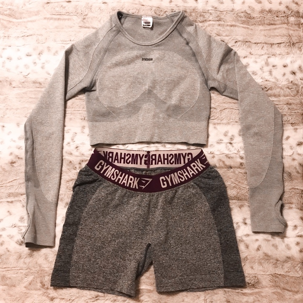 🔹TOP ONLY🔹Gymshark Flex Long Sleeve Crop Top